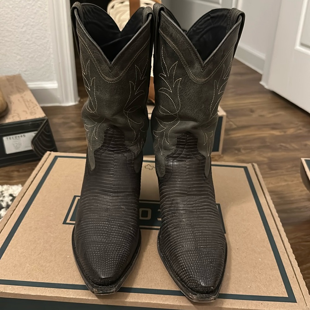 Tecovas The Sadie midnight Relic Lizard size Women’s 12